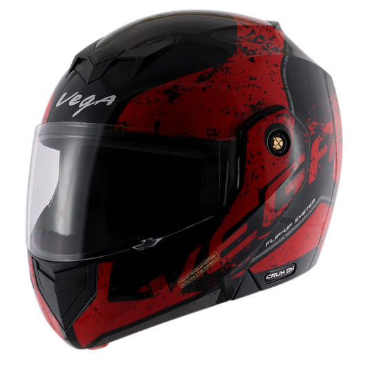 Vega Crux DX Victor Helmet - Black Red
