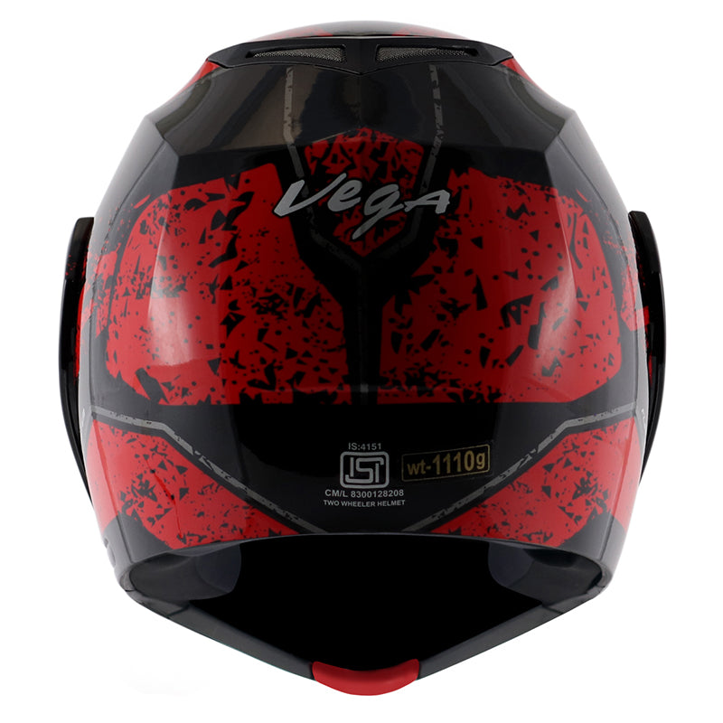 Vega Crux DX Victor Helmet - Black Red