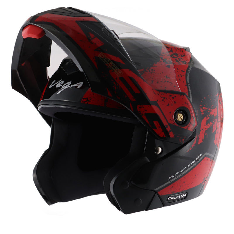 Vega Crux DX Victor Helmet - Black Red