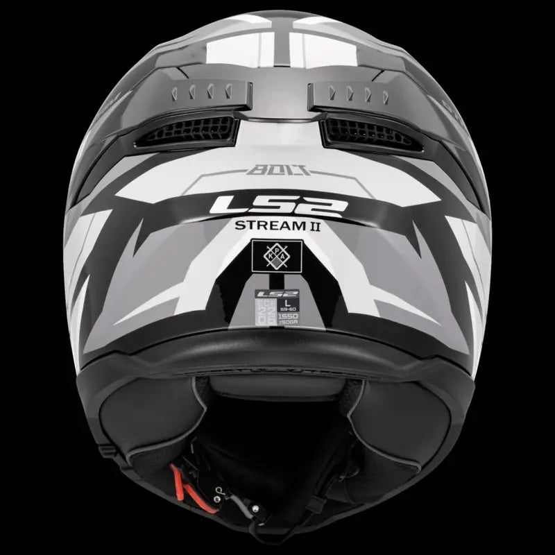 LS2 FF320 Stream II Bolt Helmet - Matt Black White