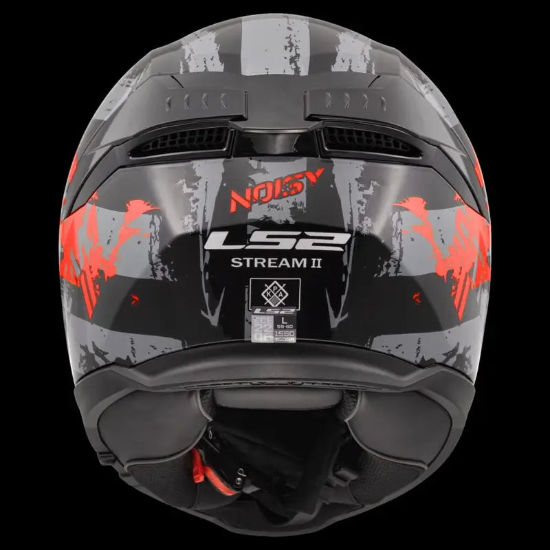 LS2 FF320 Stream II Noisy Helmet - Red Black