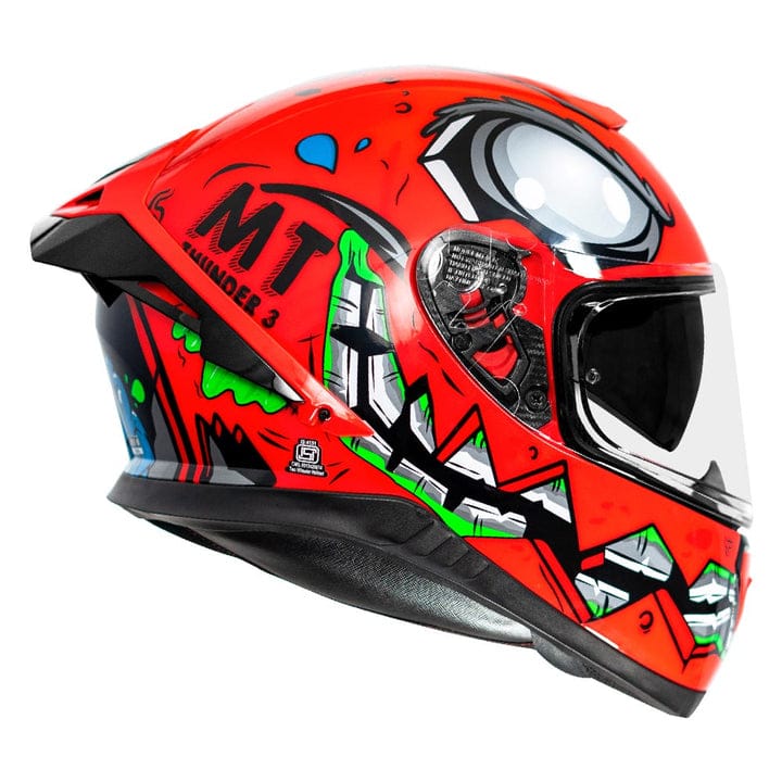 MT THUNDER3 PRO CREATURE HELMET - Gloss Red