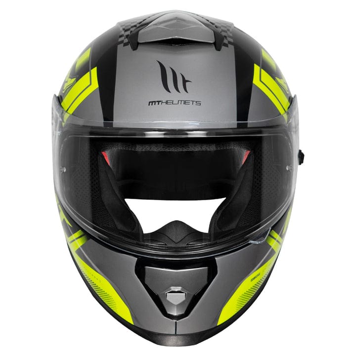 MT THUNDER3 PRO ISLE OF MAN HELMET - Gloss Fluorescent Yellow