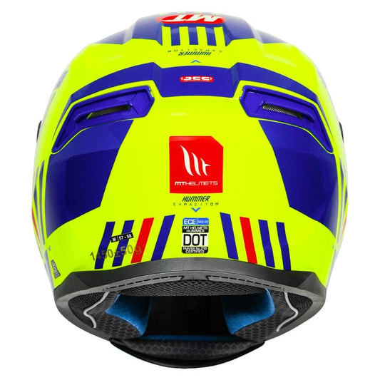 MT HUMMER CAPACITOR HELMET - Gloss Fluorescent Yellow