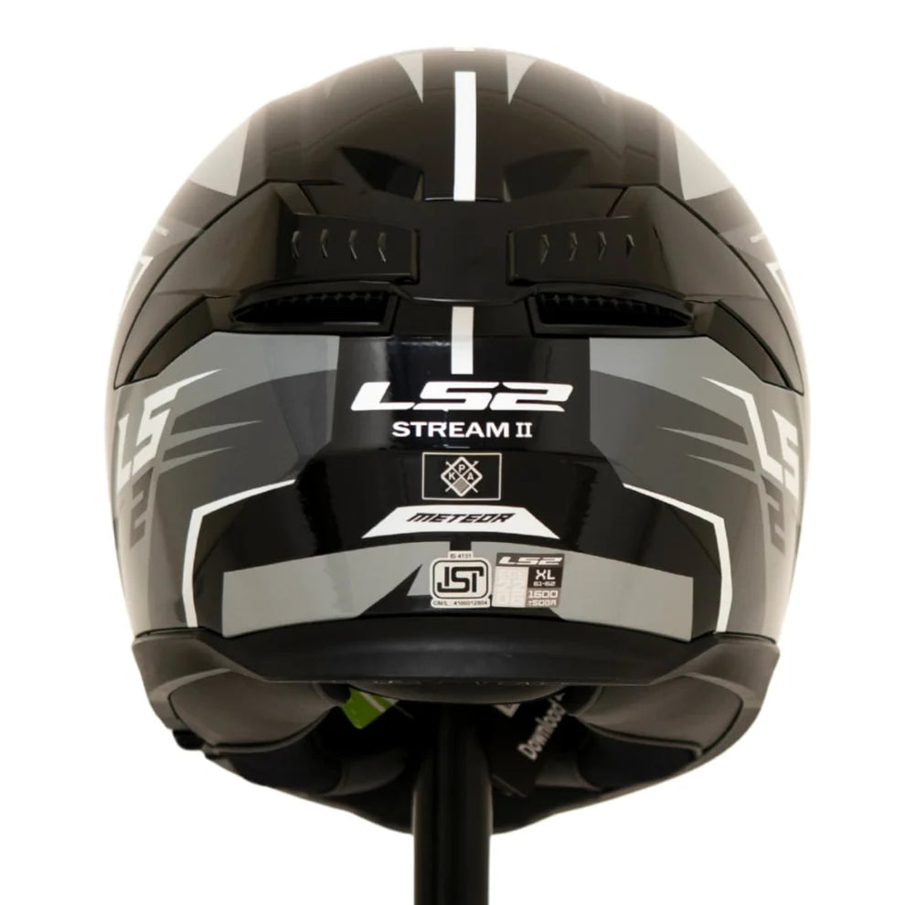 LS2 FF320 Stream II Meteor Helmet - Black Grey
