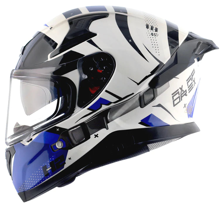 AXOR APEX HEX-2 HELMET - WHITE BLUE