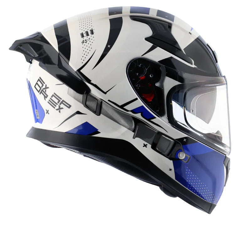 AXOR APEX HEX-2 HELMET - WHITE BLUE