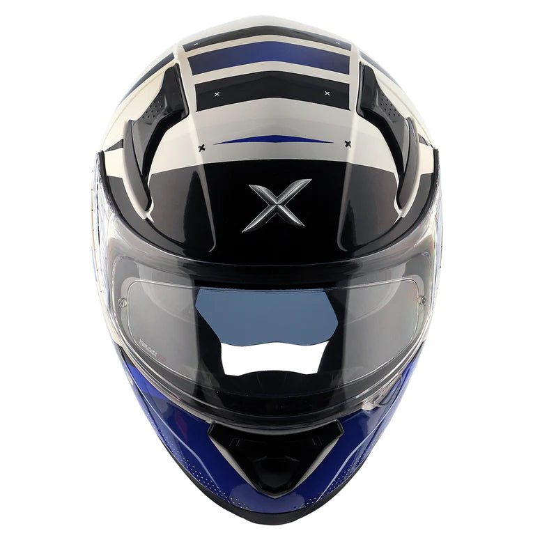 AXOR APEX HEX-2 HELMET - WHITE BLUE