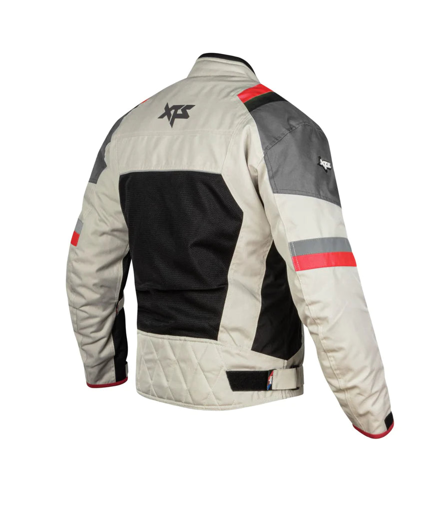 XTS Speedway Jacket - Off White Red