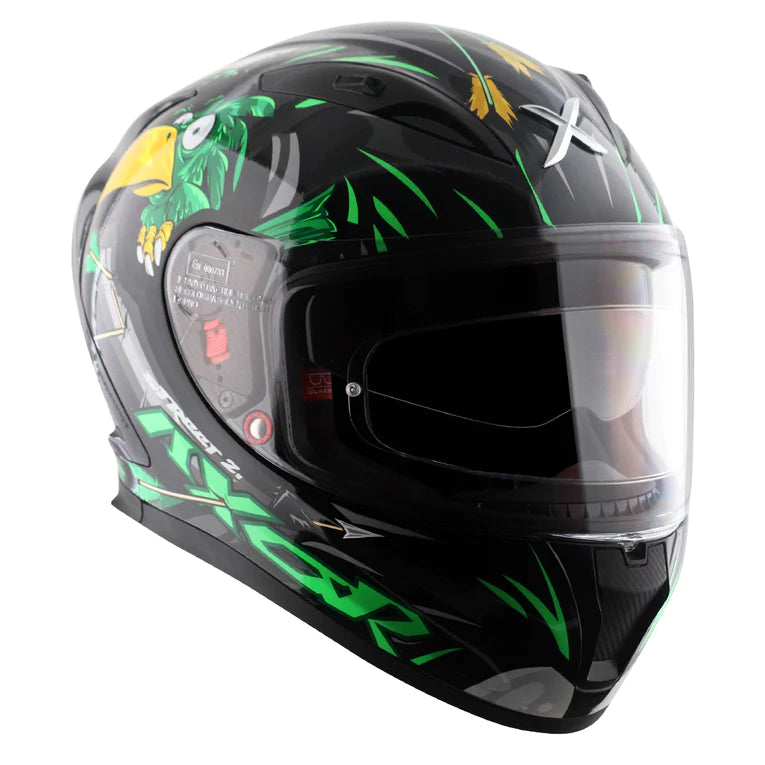 AXOR APEX STREET ZAZU HELMET - BLACK GREEN