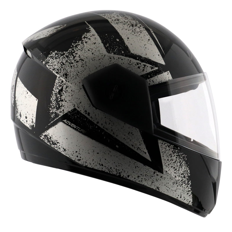 Vega Cliff Adventure Helmet - Black Silver