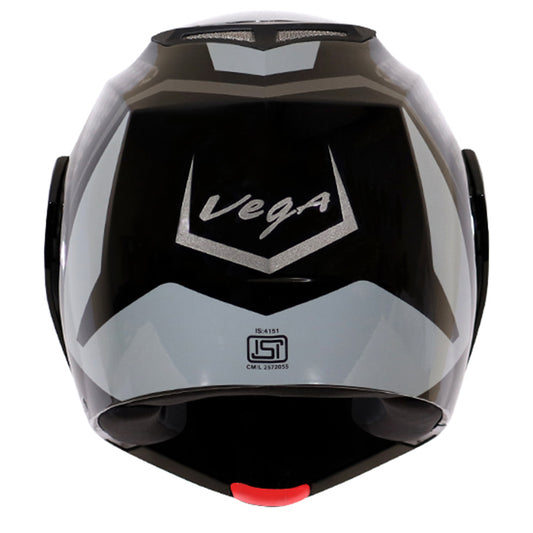Vega Crux DX Checks Helmet - Black Silver