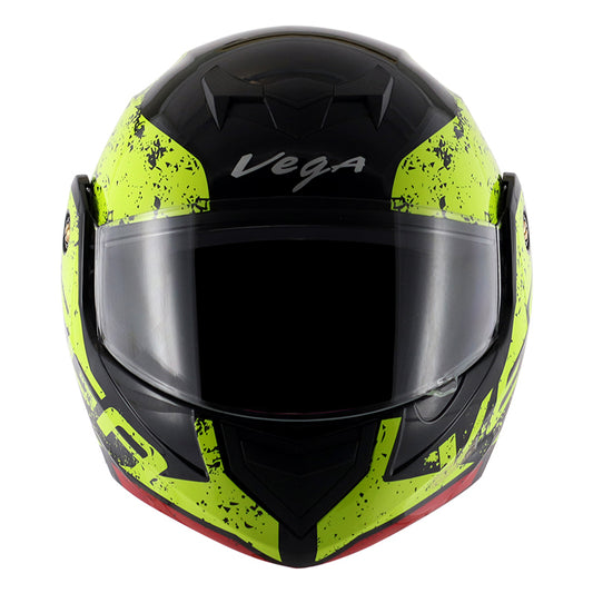 Vega Crux DX Victor Helmet - Black Neon Yellow