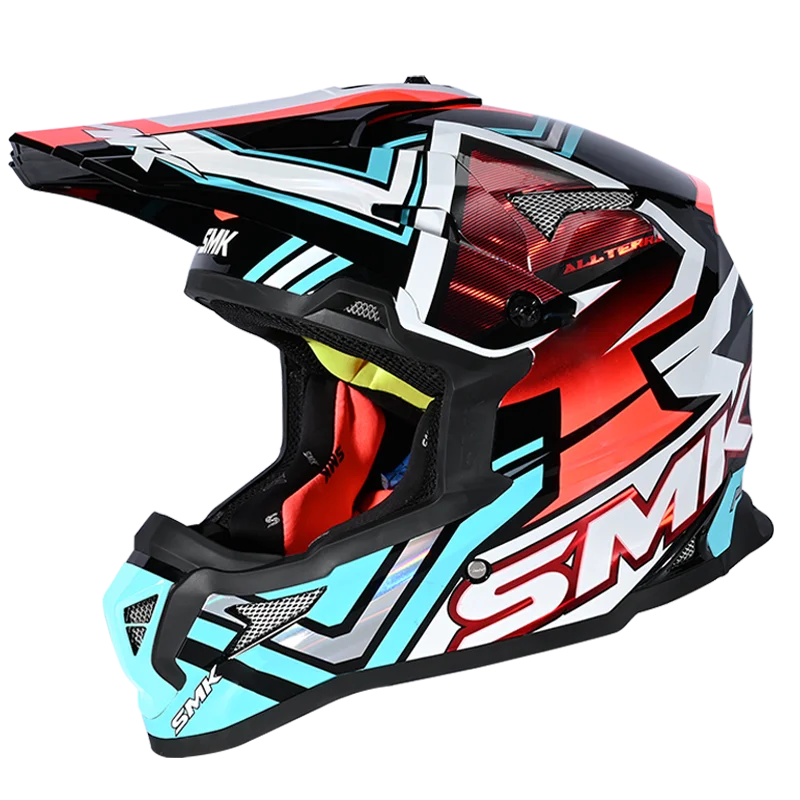 SMK Allterra X-Aces Helmet - GL 253 Black Blue Red