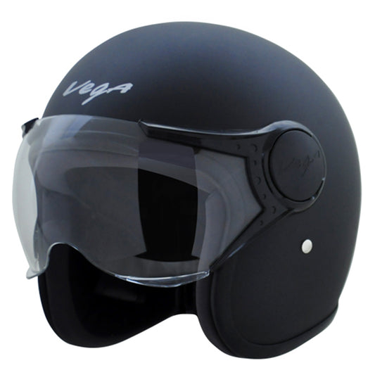 Vega Jet W Visor Hemet - Dull Black