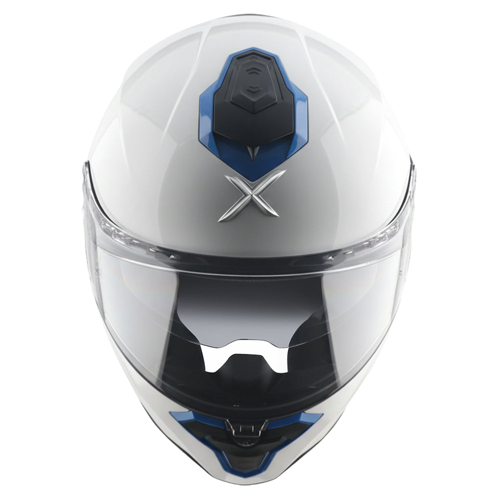AXOR Brutale Corsa Dual Spoiler Helmet - White Blue