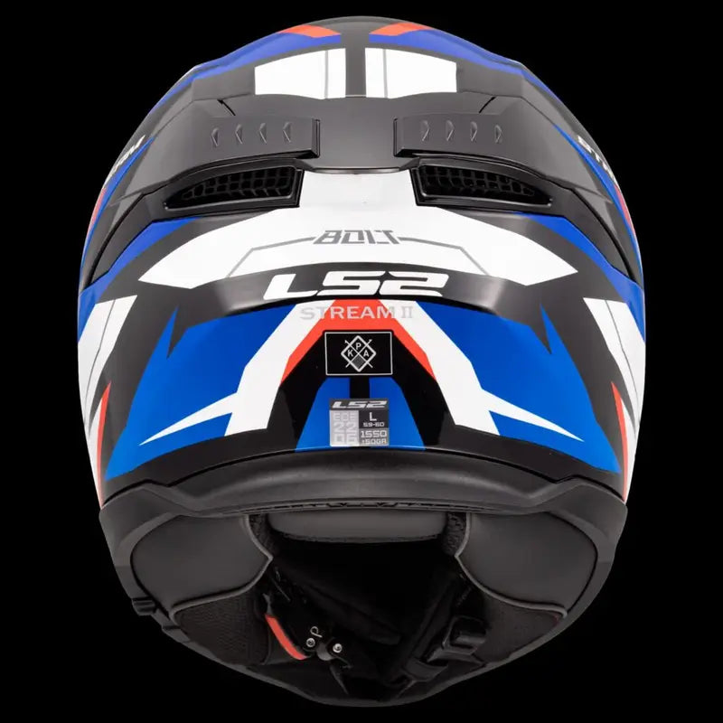 LS2 FF320 Stream II Bolt Helmet - Red Blue