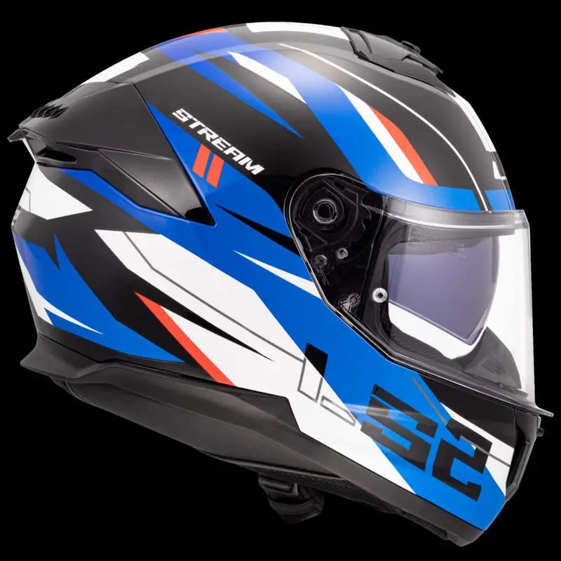 LS2 FF320 Stream II Bolt Helmet - Red Blue