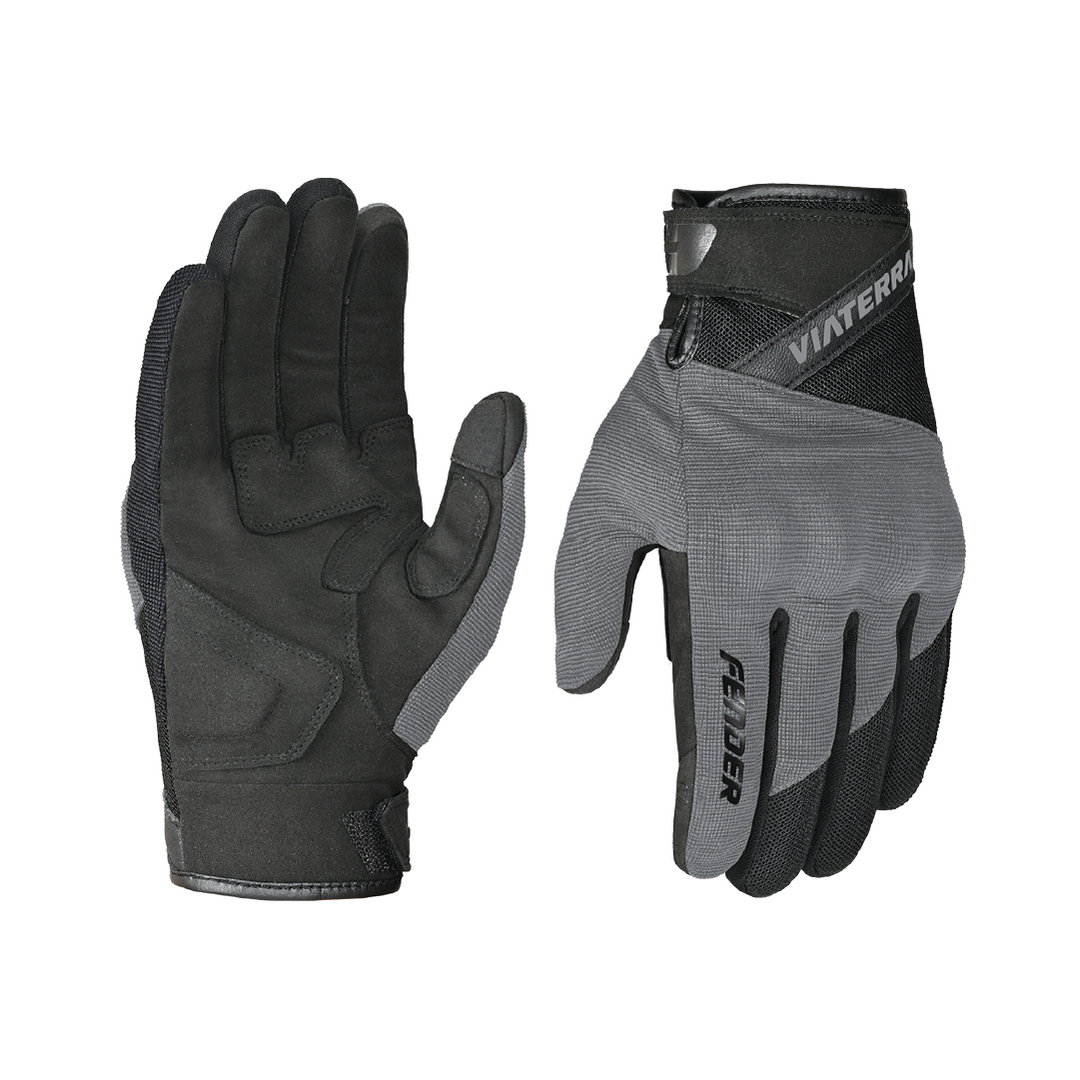 VIATERRA Fender - Daily Use Motorcycle Gloves - Grey