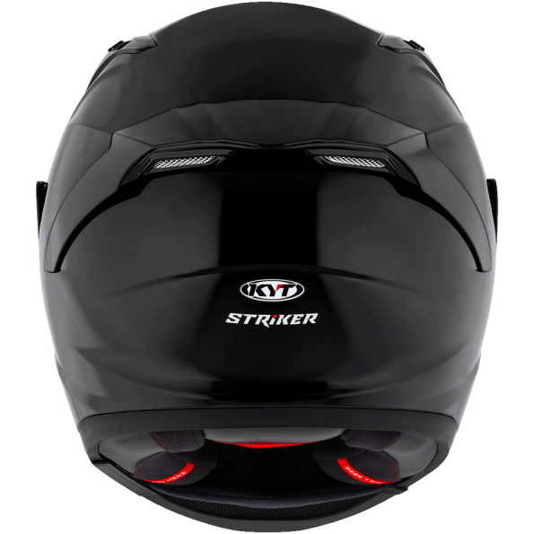 KYT Striker 2V Plain Helmet - Gloss Black