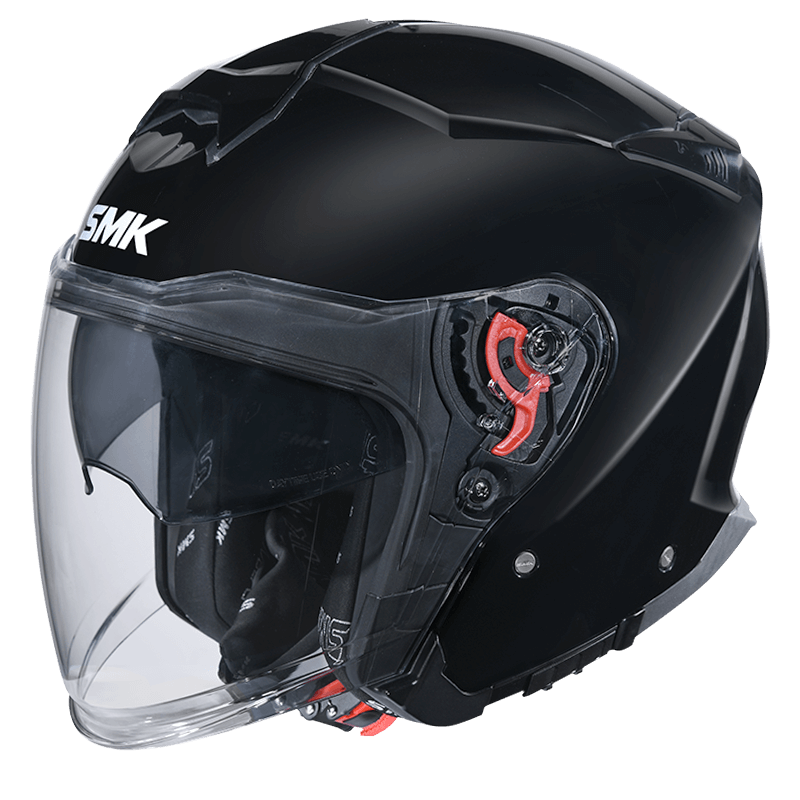 SMK GTJ Solid Helmet - Glossy Black
