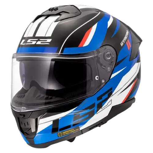 LS2 FF320 Stream II Bolt Helmet - Red Blue