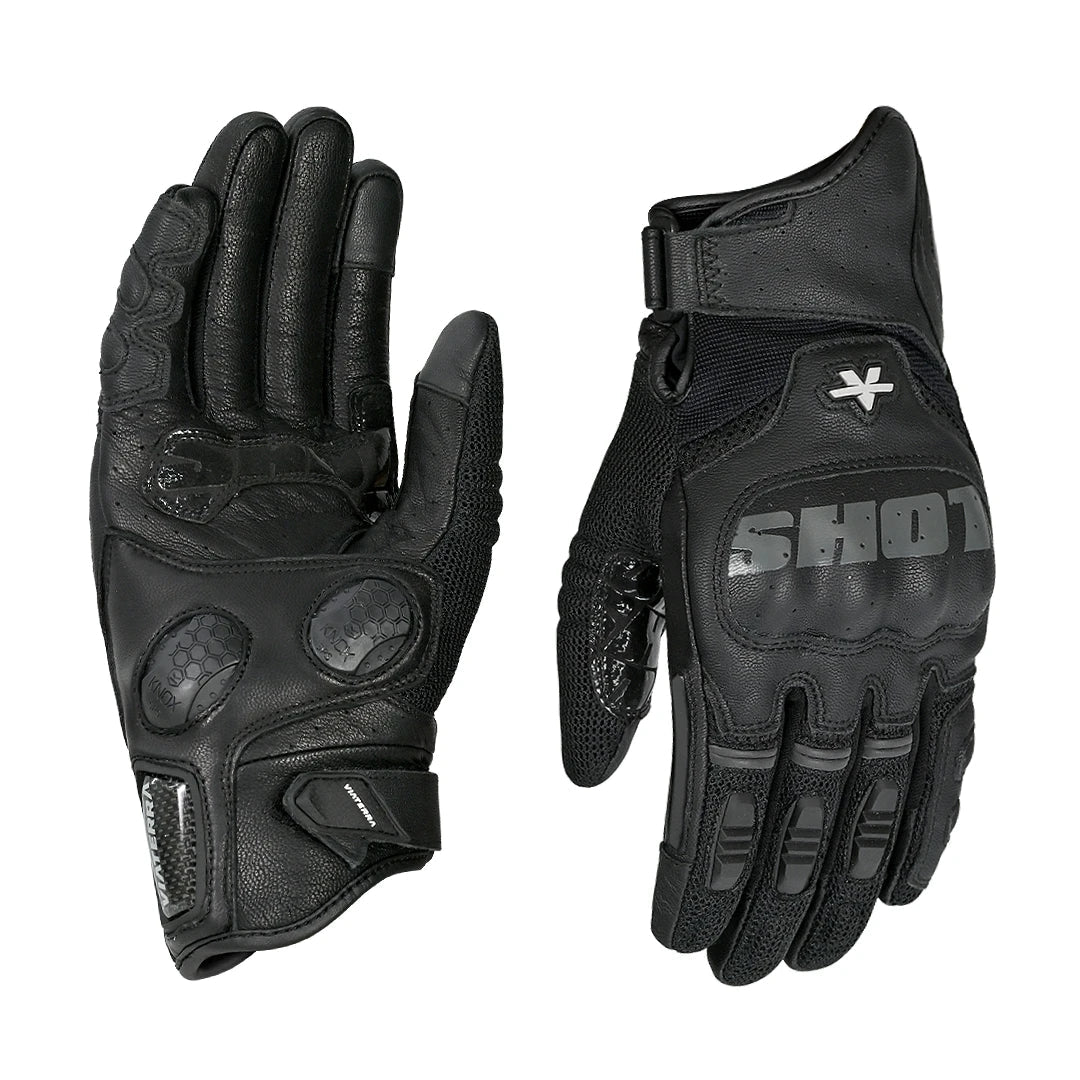VIATERRA Holeshot Pro – Semi Gauntlet Hybrid Riding Gloves - Black