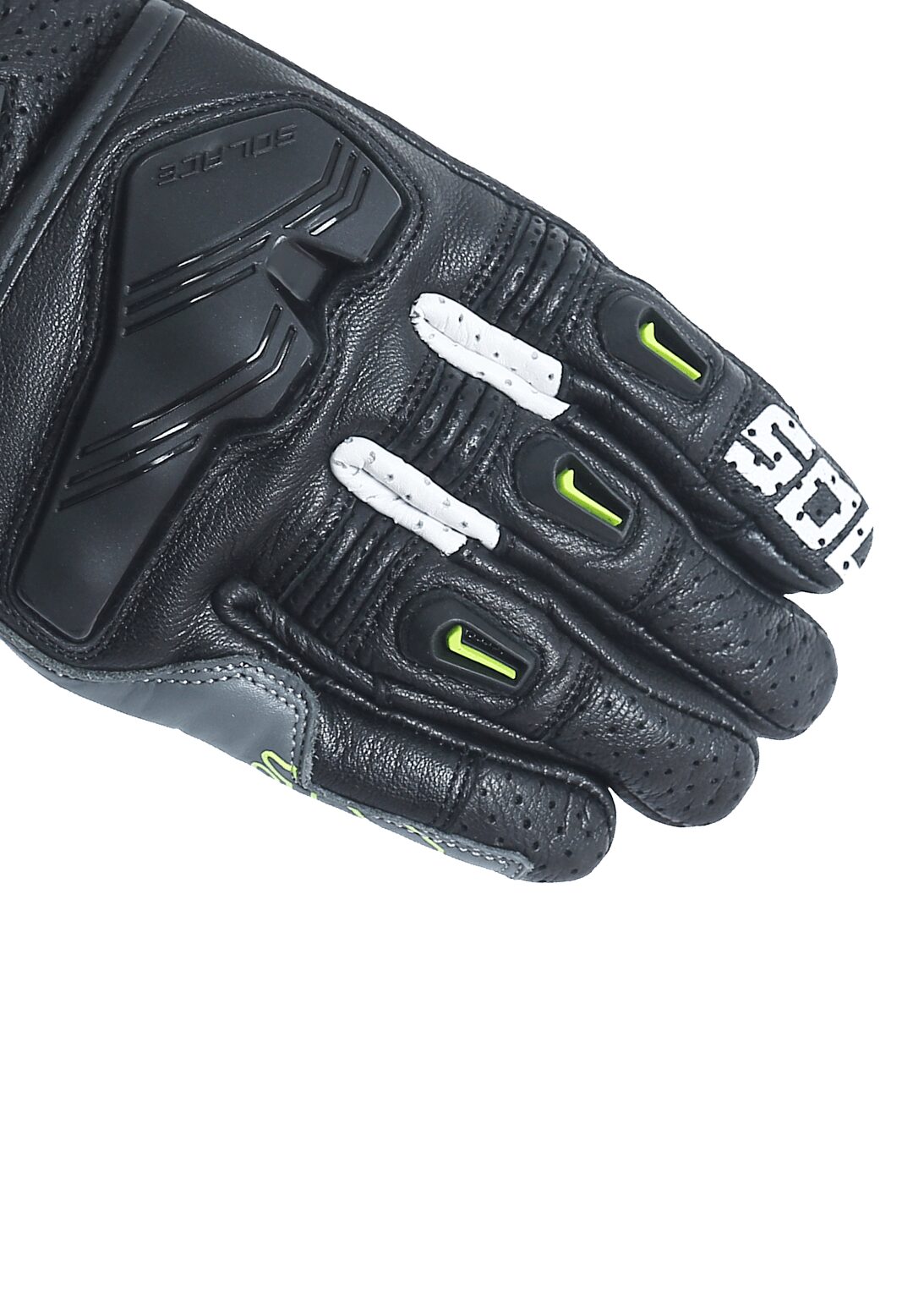SOLACE Hobo Semi-Gauntlet Gloves - Black Neon