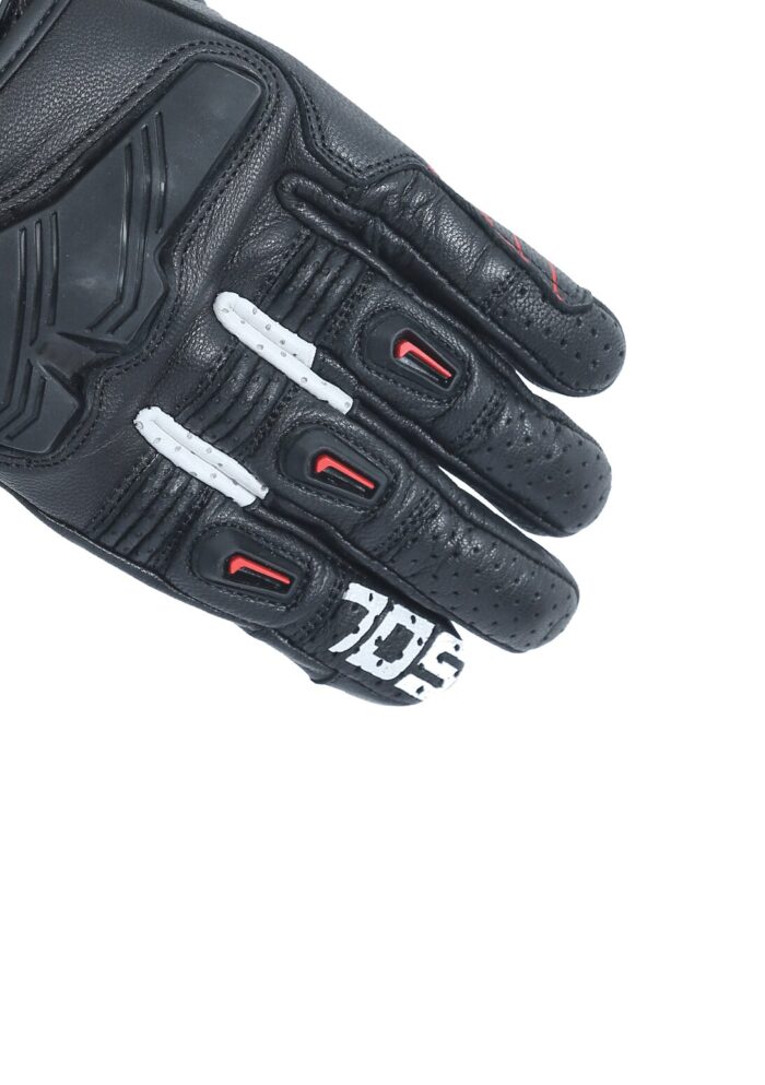 SOLACE Hobo Semi-Gauntlet Gloves - Black Red