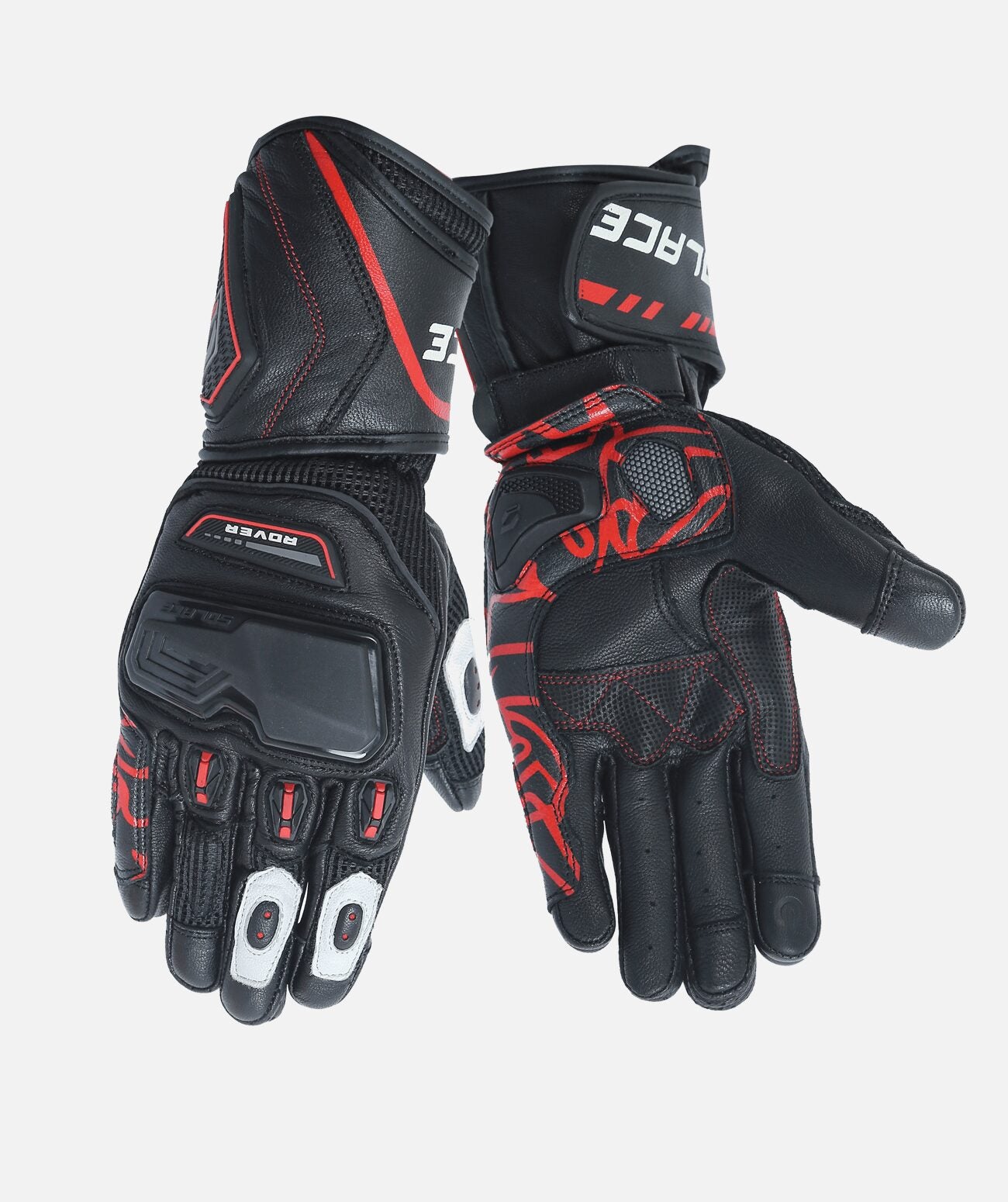 SOLACE Rover Long Gloves - Black Red