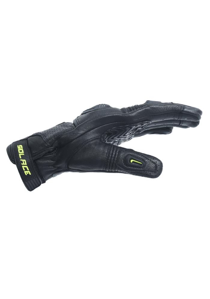 SOLACE Hobo Semi-Gauntlet Gloves - Black Neon