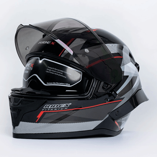 RIDEX Titanium G2 Helmet - White Bolt
