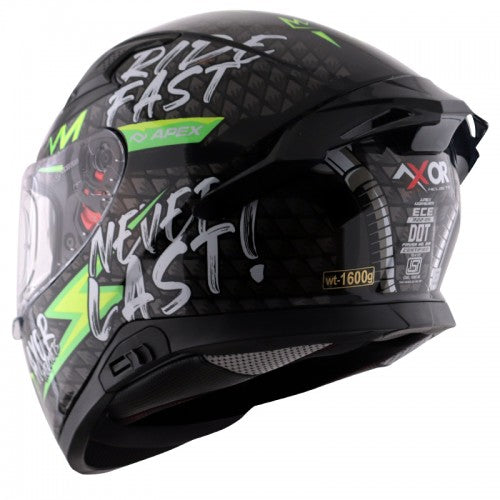 AXOR APEX RIDEFAST - Black Neon Yellow