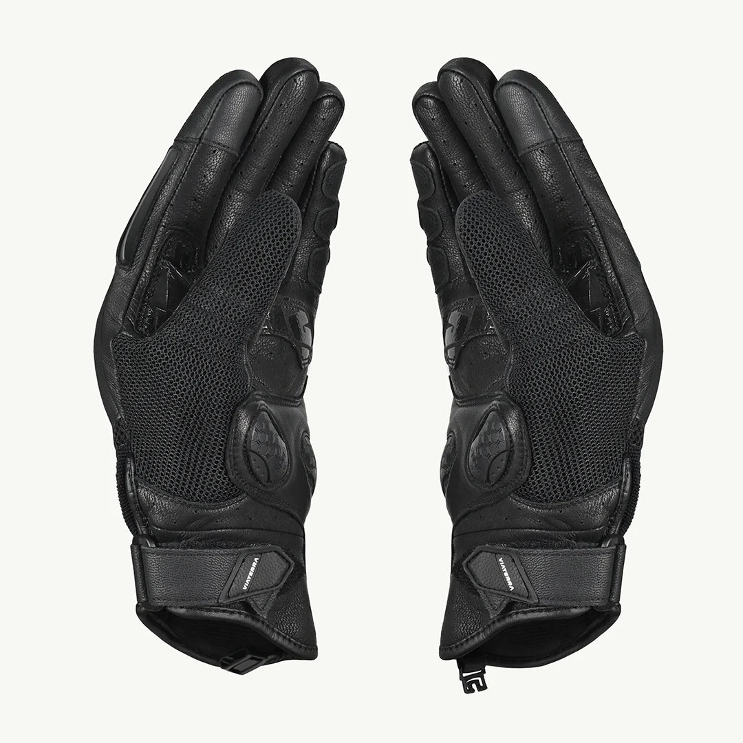 VIATERRA Holeshot Pro – Semi Gauntlet Hybrid Riding Gloves - Snow Camo