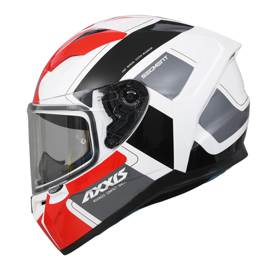 AXXIS SEGMENT VANTAGE A5 HELMET - GLOSS WHITE RED