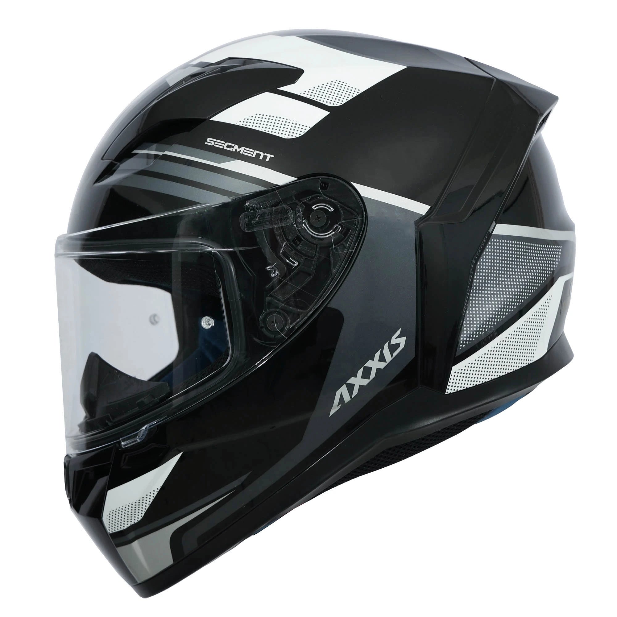 AXXIS SEGMENT VISUAL B0 HELMET - BLACK/GREY – Motorizzr