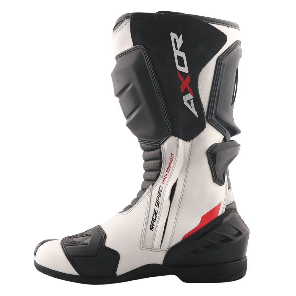 Axor Racer Tec Riding Boots - Black White Red