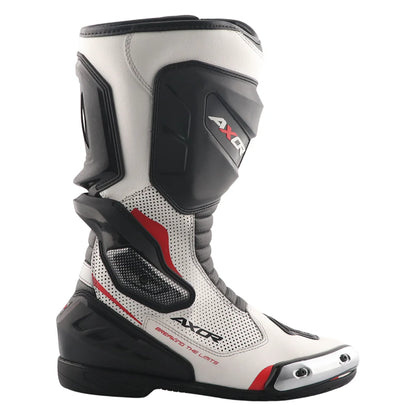 Axor Racer Tec Riding Boots - Black White Red