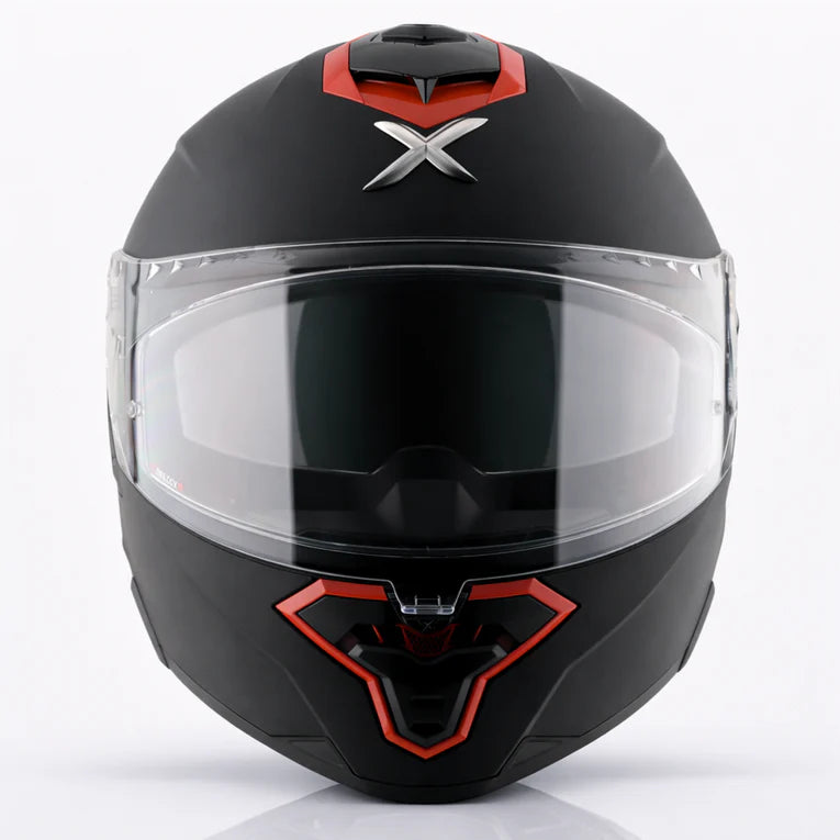 AXOR Brutale Corsa Dual Spoiler Helmet - Dull Black Red