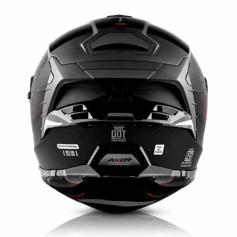 AXOR Brutale Kryptic Dual Spoiler Helmet - BLACK GREY