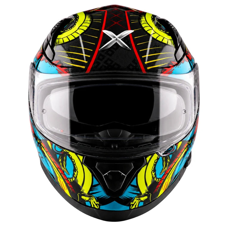 AXOR Apex Scratch Helmet - Black Neon Blue