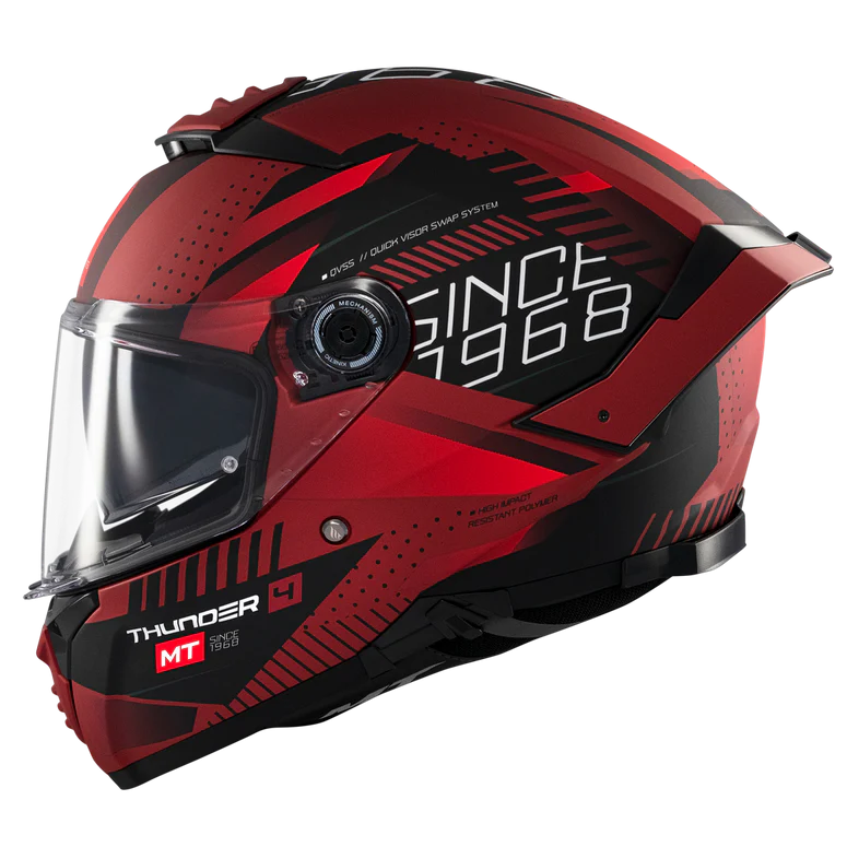MT Thunder4 SV Luminence Helmet - D5 Gloss Red