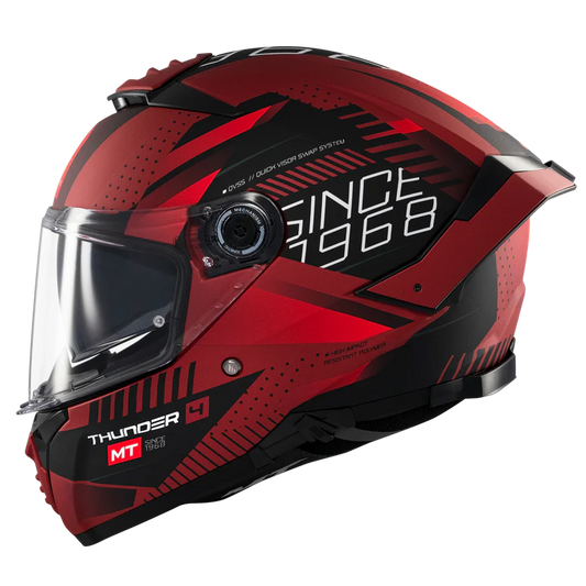 MT Thunder4 SV Luminence Helmet - D5 Gloss Red