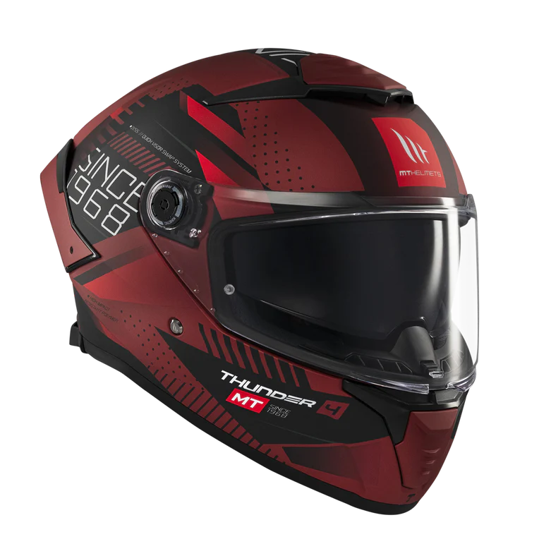 MT Thunder4 SV Luminence Helmet - D5 Gloss Red