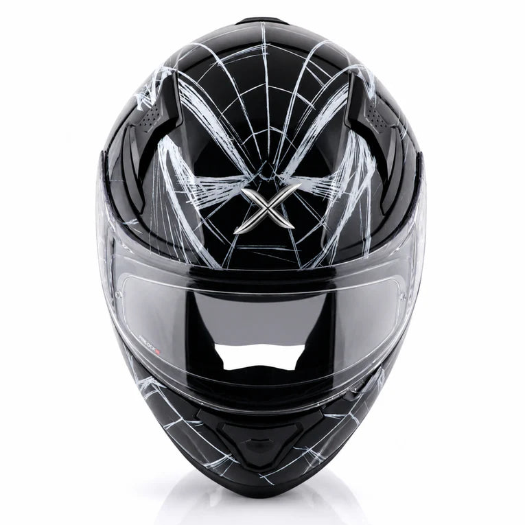 AXOR Apex Marvel Spider Man Edition Helmet - BLACK WHITE