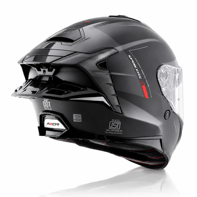 AXOR Brutale Kryptic Dual Spoiler Helmet - BLACK GREY