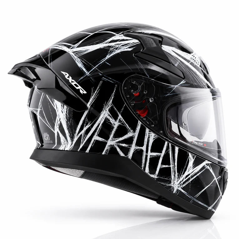 AXOR Apex Marvel Spider Man Edition Helmet - BLACK WHITE