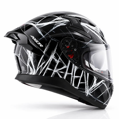 AXOR Apex Marvel Spider Man Edition Helmet - BLACK WHITE