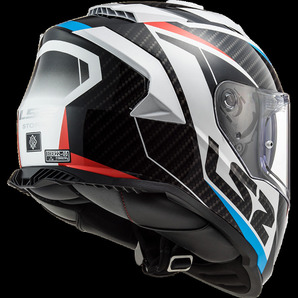 LS2 FF800 STORM RACER HELMET - BLUE RED GLOSS