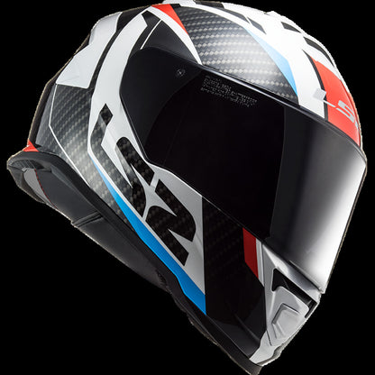 LS2 FF800 STORM RACER HELMET - BLUE RED GLOSS